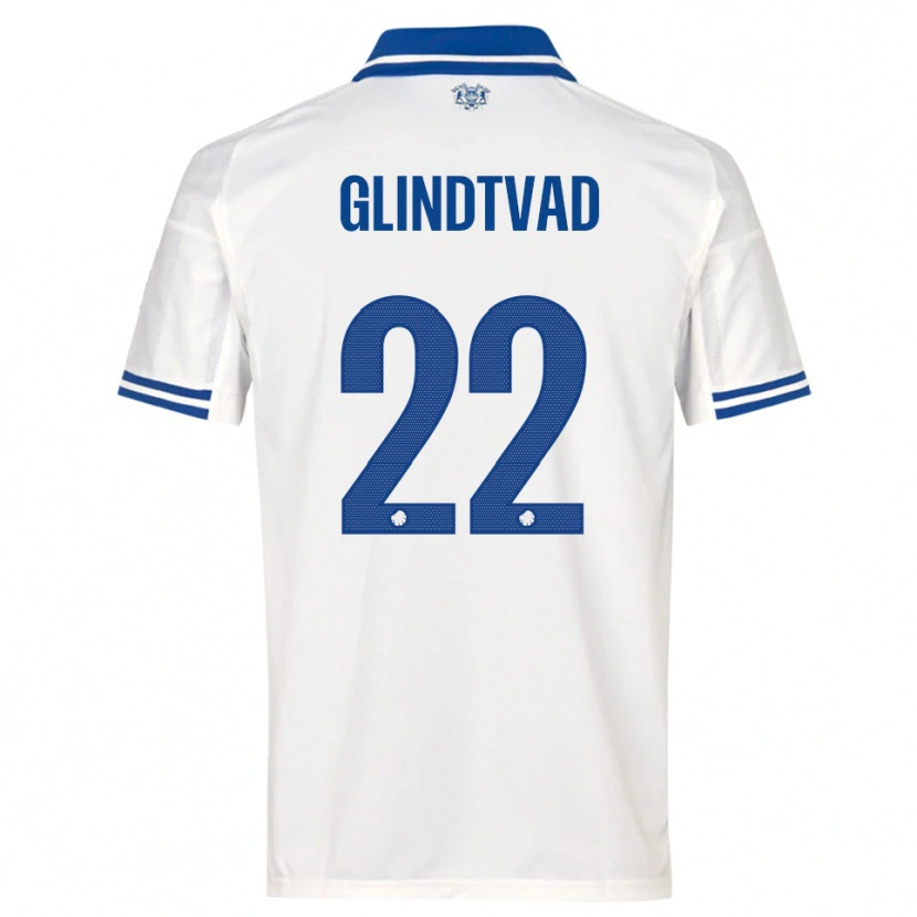 Danxen Kinder William Glindtvad #22 Weiß Blau Heimtrikot Trikot 2025/26 T-Shirt Österreich