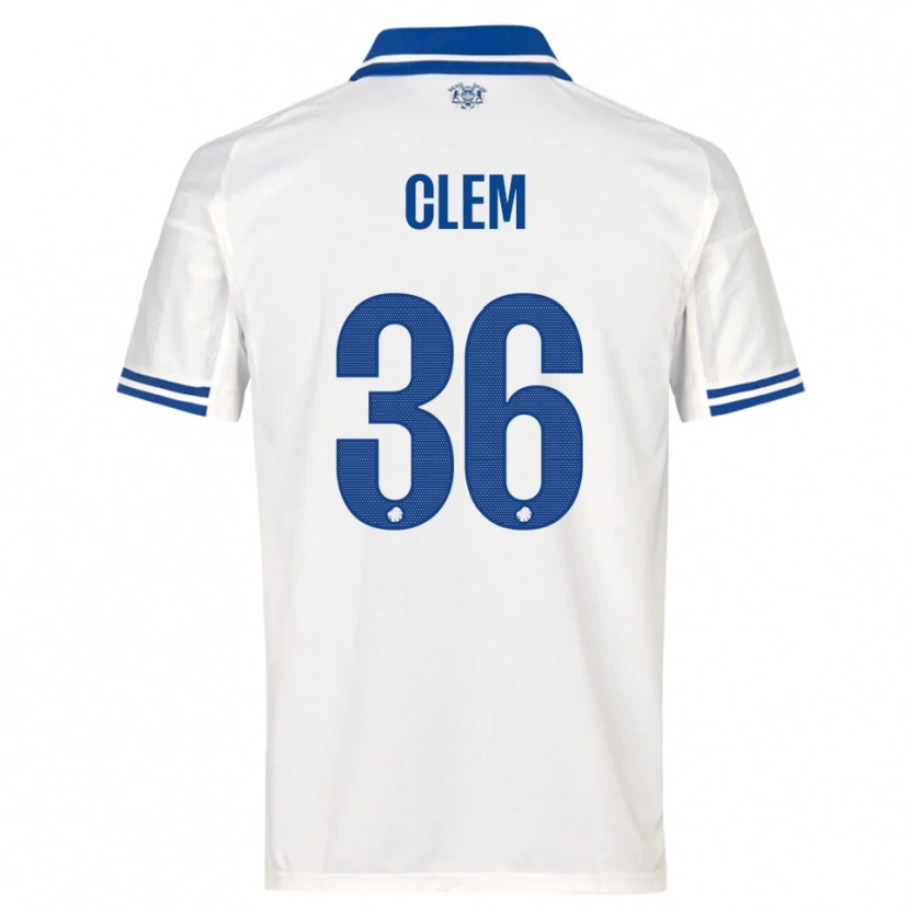 Danxen Kinder William Clem #36 Weiß Blau Heimtrikot Trikot 2025/26 T-Shirt Österreich