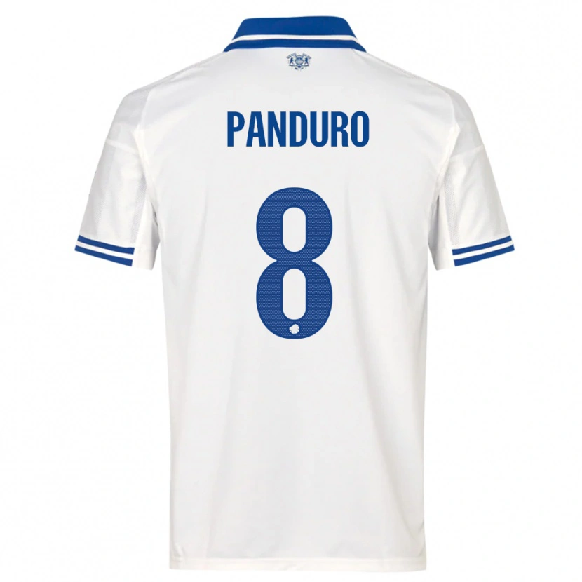 Danxen Kinder Tristan Panduro #8 Weiß Blau Heimtrikot Trikot 2025/26 T-Shirt Österreich