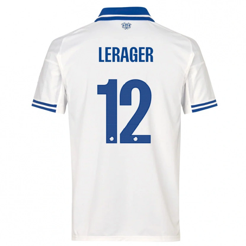 Danxen Kinder Lukas Lerager #12 Weiß Blau Heimtrikot Trikot 2025/26 T-Shirt Österreich