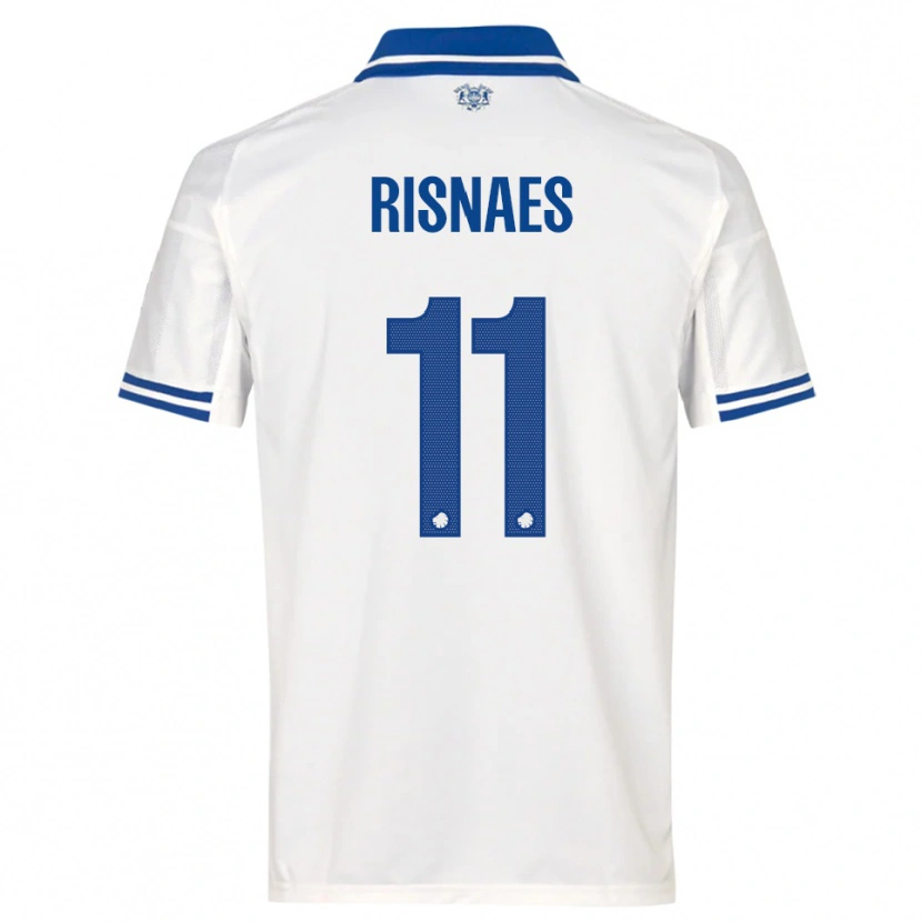 Danxen Kinder Roberto Risnaes #11 Weiß Blau Heimtrikot Trikot 2025/26 T-Shirt Österreich