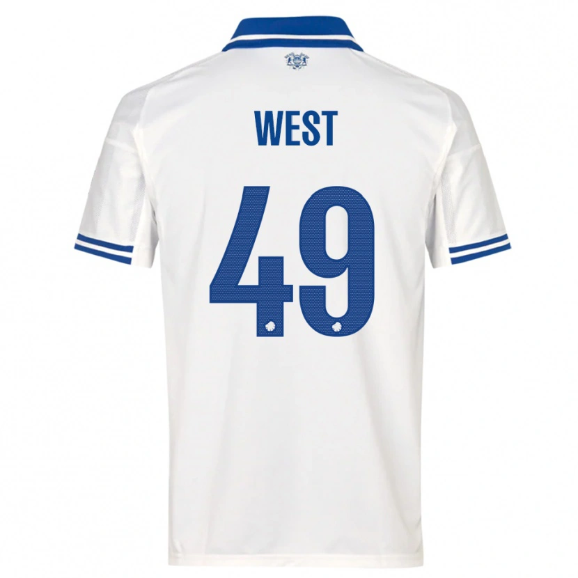 Danxen Kinder Liam West #49 Weiß Blau Heimtrikot Trikot 2025/26 T-Shirt Österreich