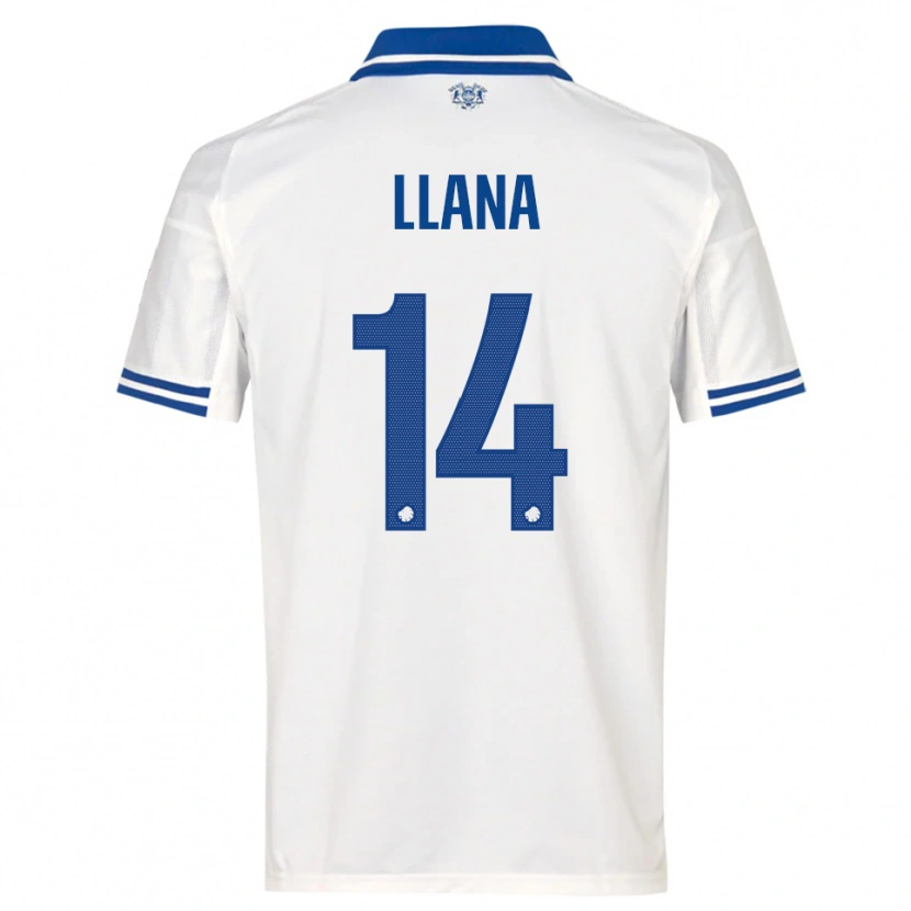Danxen Kinder Brandon Llana #14 Weiß Blau Heimtrikot Trikot 2025/26 T-Shirt Österreich