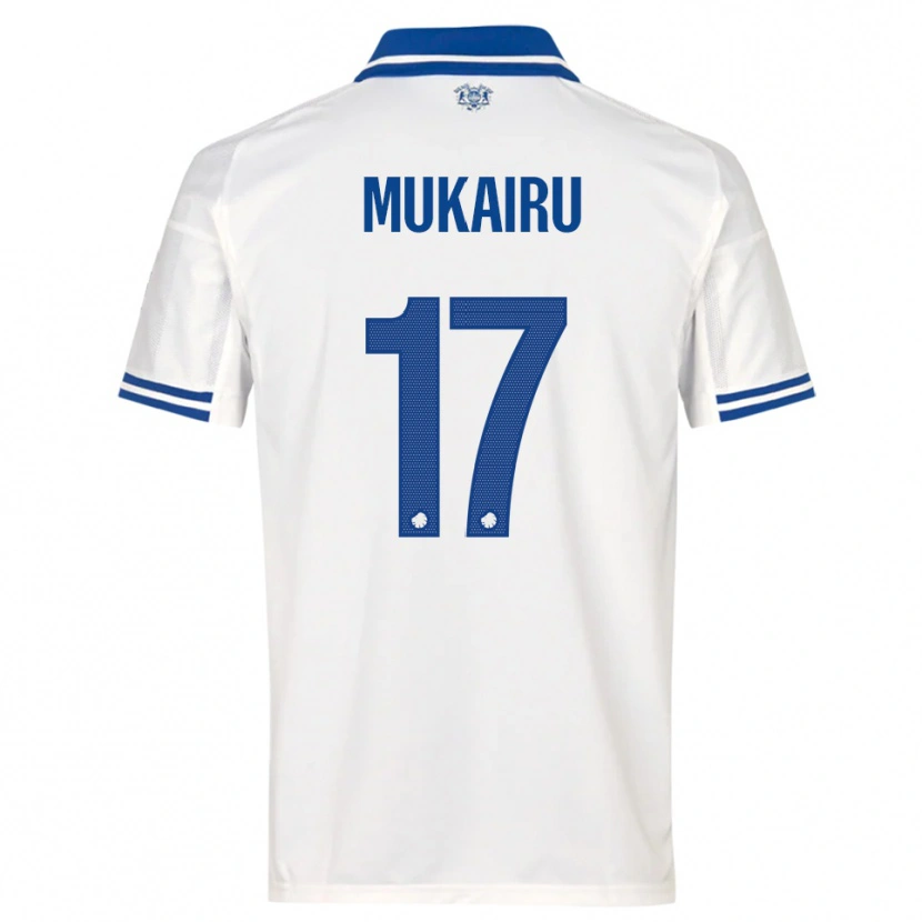 Danxen Kinder Paul Mukairu #17 Weiß Blau Heimtrikot Trikot 2025/26 T-Shirt Österreich