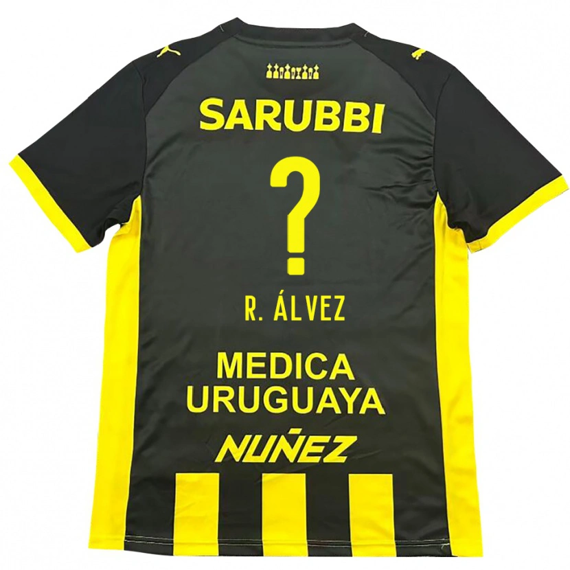 Danxen Kinder Rodrigo Álvez #0 Gelb Schwarz Heimtrikot Trikot 2025/26 T-Shirt Österreich