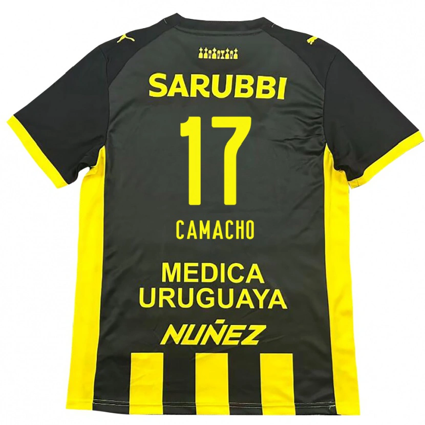Danxen Kinder Sebastián Camacho #17 Gelb Schwarz Heimtrikot Trikot 2025/26 T-Shirt Österreich