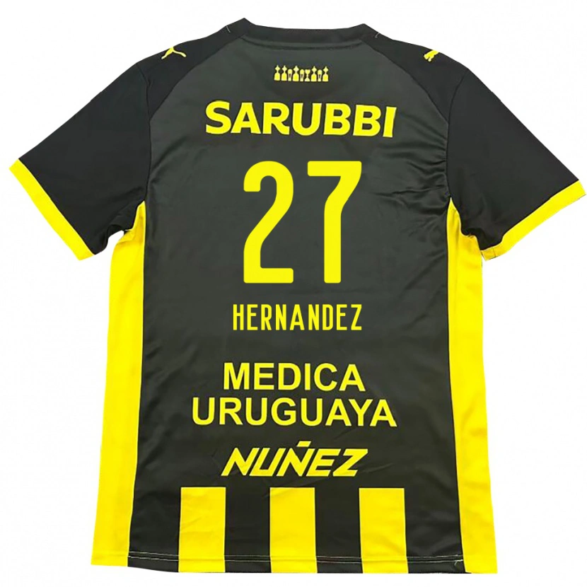 Danxen Kinder Lucas Hernández #27 Gelb Schwarz Heimtrikot Trikot 2025/26 T-Shirt Österreich