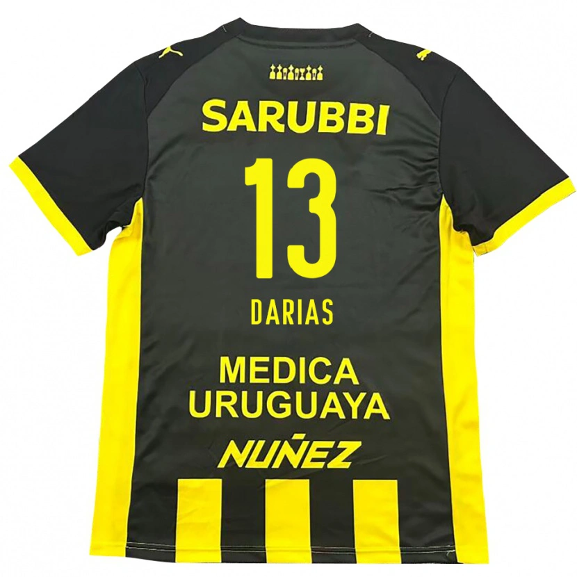 Danxen Kinder Eduardo Darias #13 Gelb Schwarz Heimtrikot Trikot 2025/26 T-Shirt Österreich