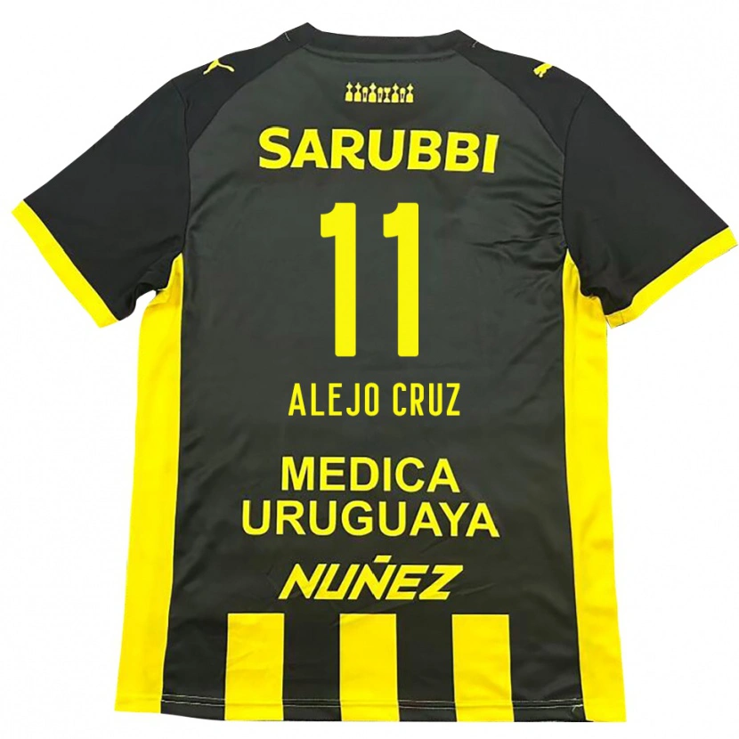 Danxen Kinder Alejo Cruz #11 Gelb Schwarz Heimtrikot Trikot 2025/26 T-Shirt Österreich