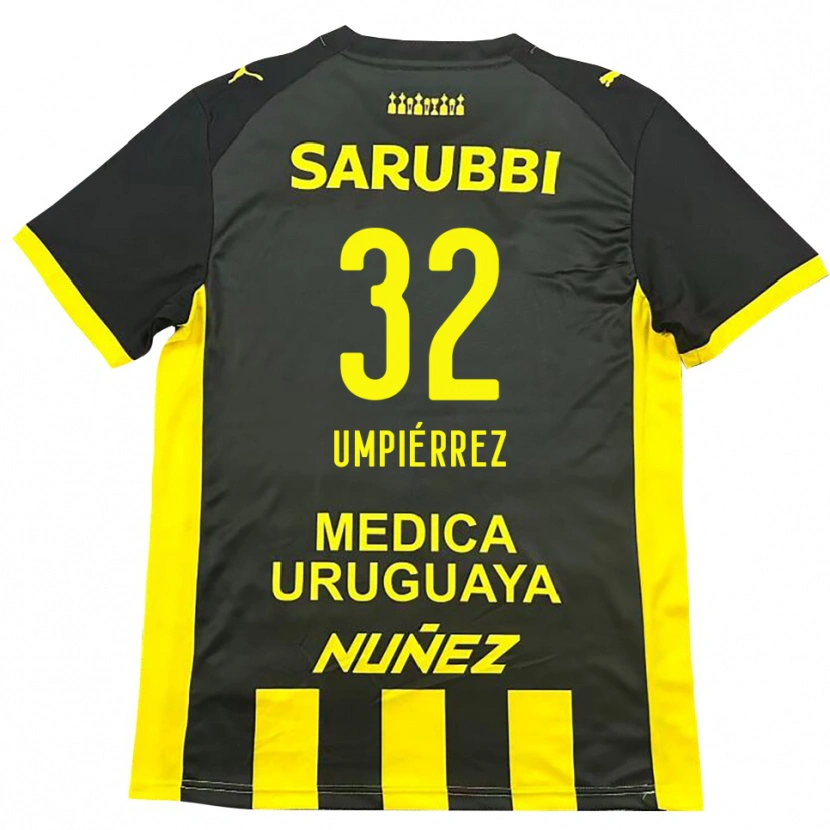Danxen Kinder Leandro Umpiérrez #32 Gelb Schwarz Heimtrikot Trikot 2025/26 T-Shirt Österreich