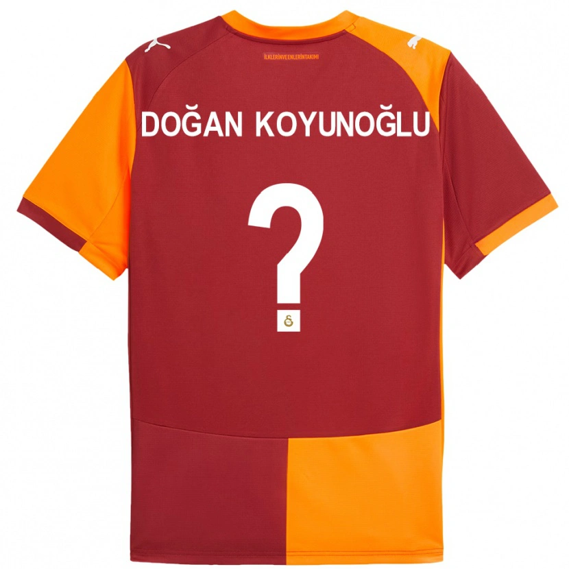 Danxen Kinder Arda Doğan Koyunoğlu #0 Rot Orange Heimtrikot Trikot 2025/26 T-Shirt Österreich