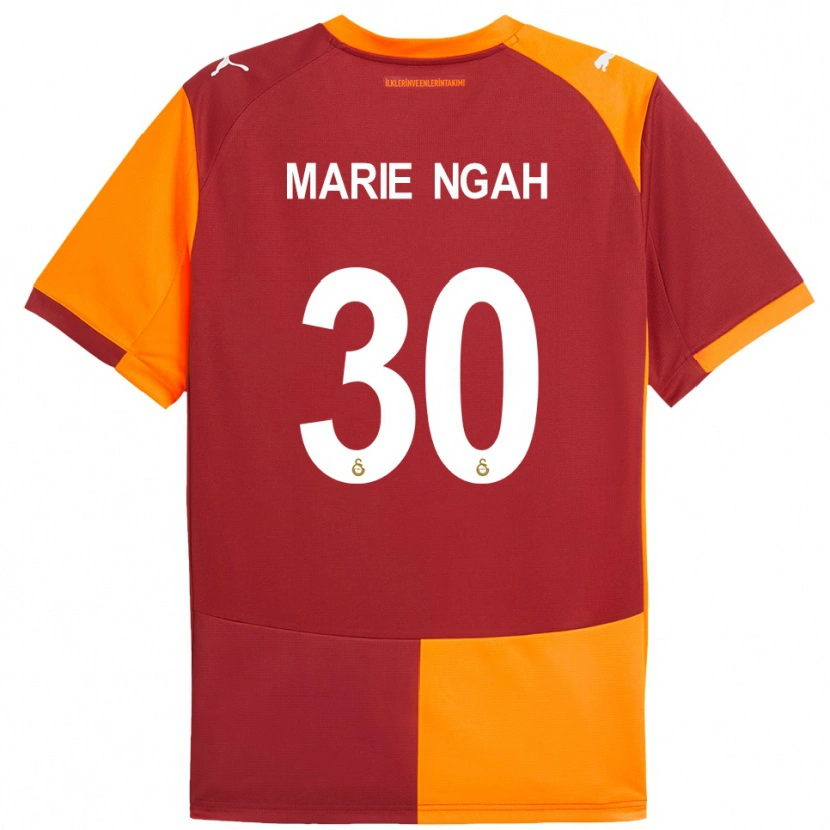 Danxen Kinder Marie Gisele Divine Ngah Manga #30 Rot Orange Heimtrikot Trikot 2025/26 T-Shirt Österreich
