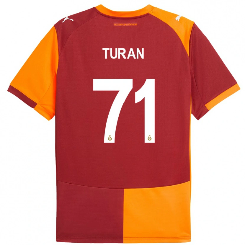 Danxen Kinder Hasan Turan #71 Rot Orange Heimtrikot Trikot 2025/26 T-Shirt Österreich