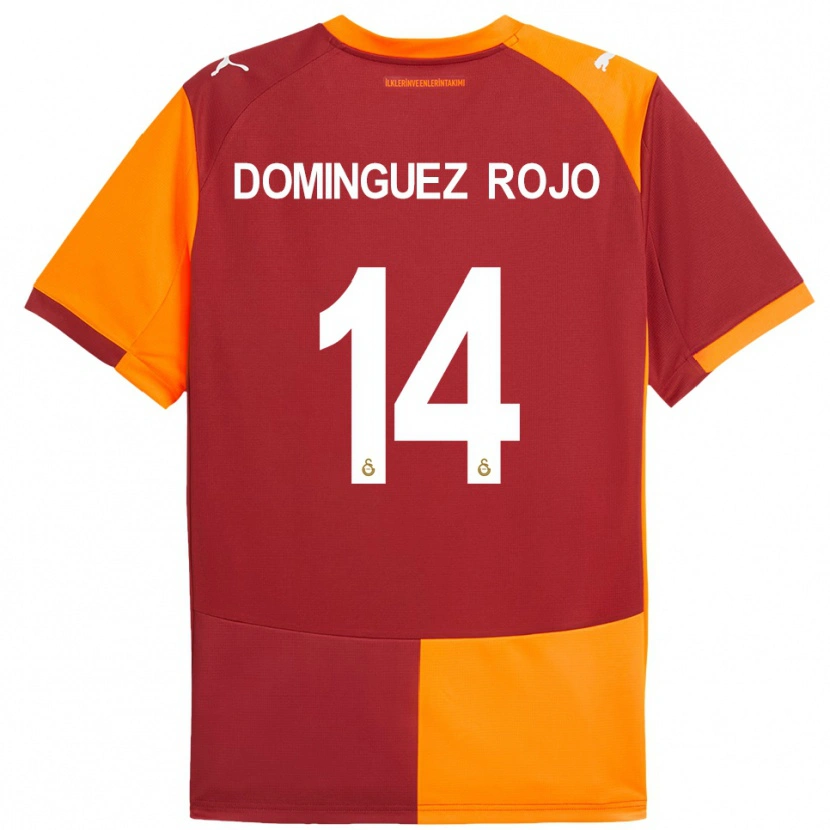 Danxen Kinder Laura Dominguez Rojo #14 Rot Orange Heimtrikot Trikot 2025/26 T-Shirt Österreich