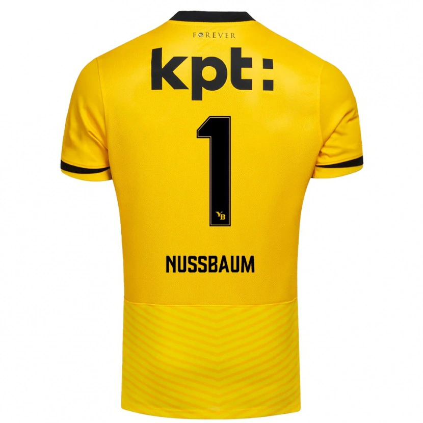 Danxen Kinder Ramon Nussbaum #1 Gelb Schwarz Heimtrikot Trikot 2025/26 T-Shirt Österreich
