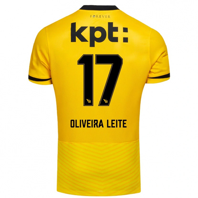 Danxen Kinder Ana Oliveira Leite #17 Gelb Schwarz Heimtrikot Trikot 2025/26 T-Shirt Österreich
