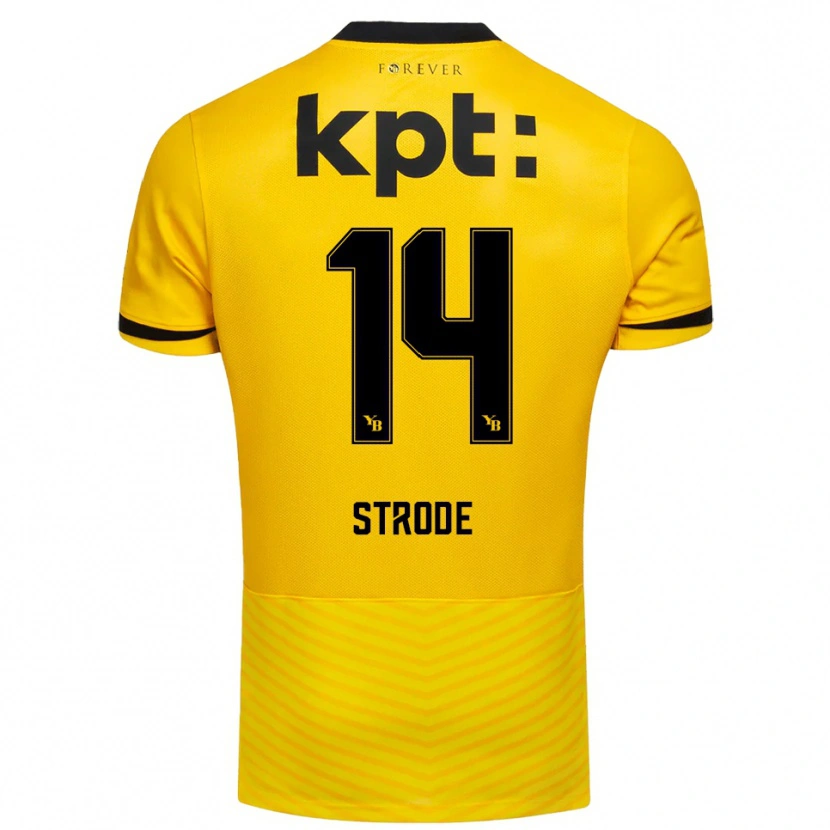 Danxen Kinder Courtney Strode #14 Gelb Schwarz Heimtrikot Trikot 2025/26 T-Shirt Österreich