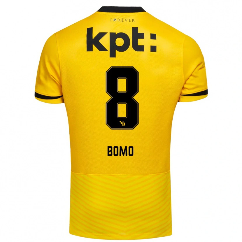 Danxen Kinder Jacques Bomo #8 Gelb Schwarz Heimtrikot Trikot 2025/26 T-Shirt Österreich
