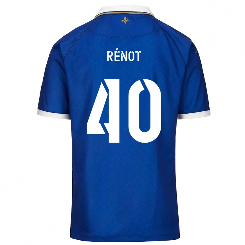 Danxen Kinder Sébastien Rénot #40 Blau Gold Heimtrikot Trikot 2025/26 T-Shirt Österreich