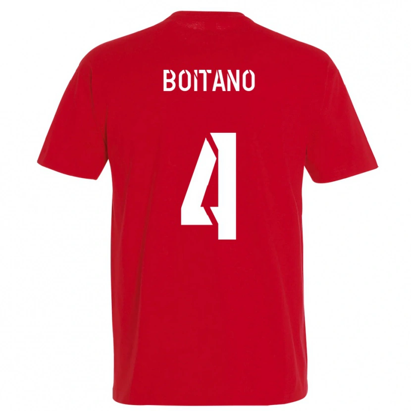 Danxen Kinder Jean-Baptiste Boitano #4 Rot Gelb Heimtrikot Trikot 2025/26 T-Shirt Österreich