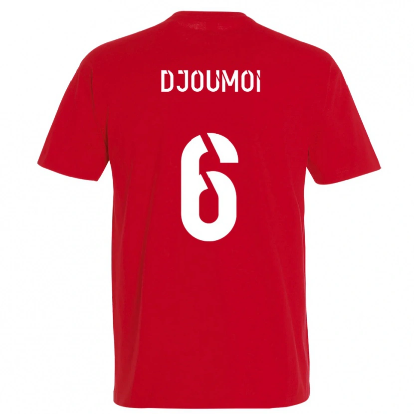 Danxen Kinder Mourade Djoumoi #6 Rot Gelb Heimtrikot Trikot 2025/26 T-Shirt Österreich