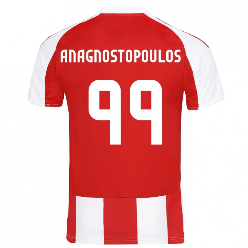 Danxen Kinder Alexandros Anagnostopoulos #99 Rot Weiß Heimtrikot Trikot 2025/26 T-Shirt Österreich