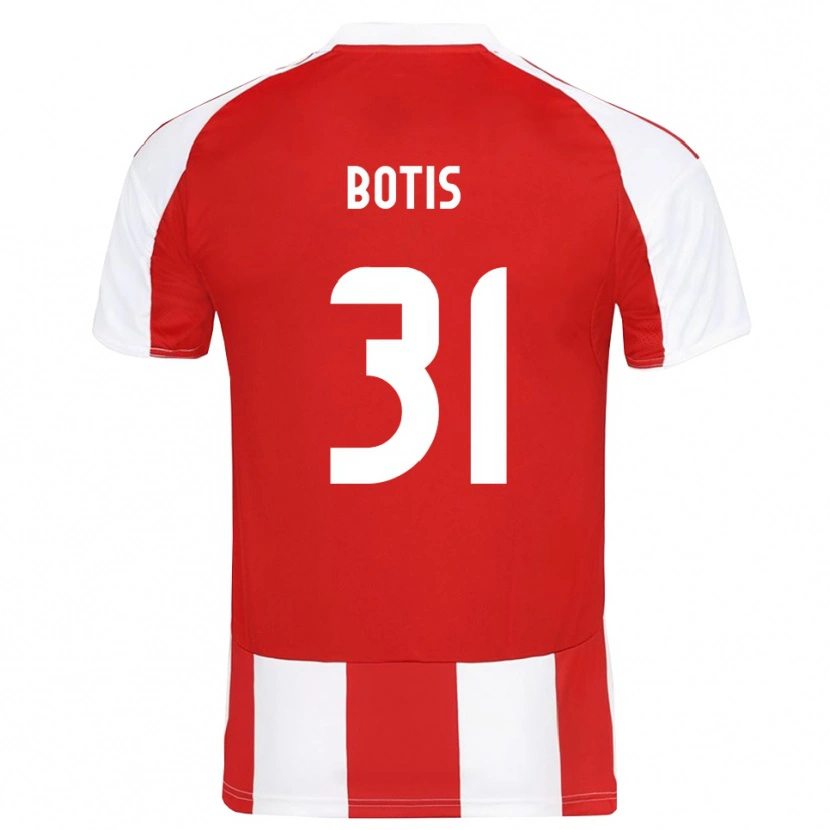 Danxen Kinder Nikolaos Botis #31 Rot Weiß Heimtrikot Trikot 2025/26 T-Shirt Österreich