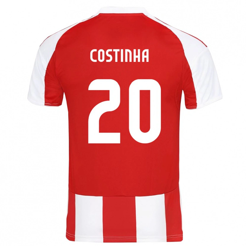 Danxen Kinder Costinha #20 Rot Weiß Heimtrikot Trikot 2025/26 T-Shirt Österreich