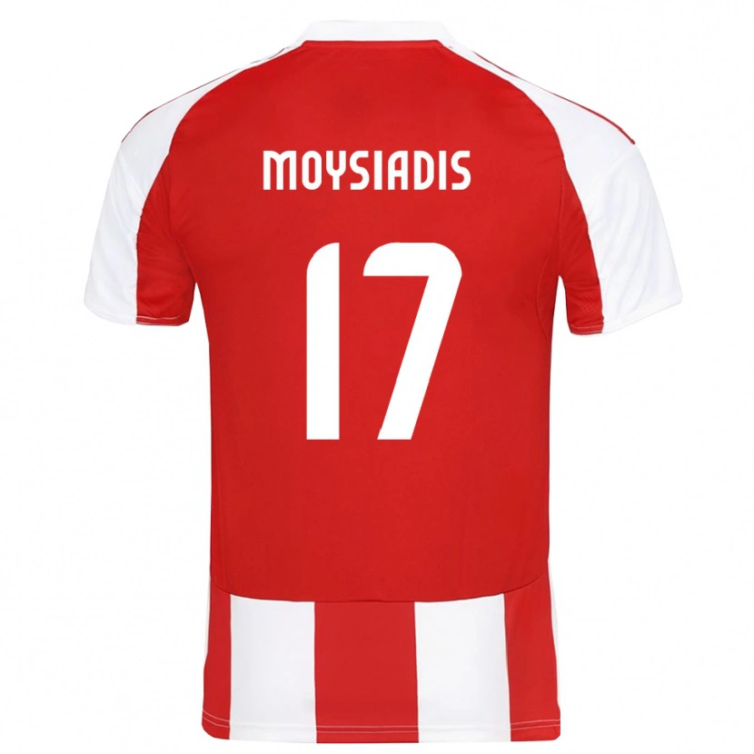Danxen Kinder Alexandros Moysiadis #17 Rot Weiß Heimtrikot Trikot 2025/26 T-Shirt Österreich