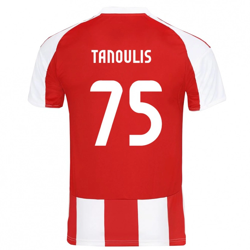Danxen Kinder Konstantinos Tanoulis #75 Rot Weiß Heimtrikot Trikot 2025/26 T-Shirt Österreich