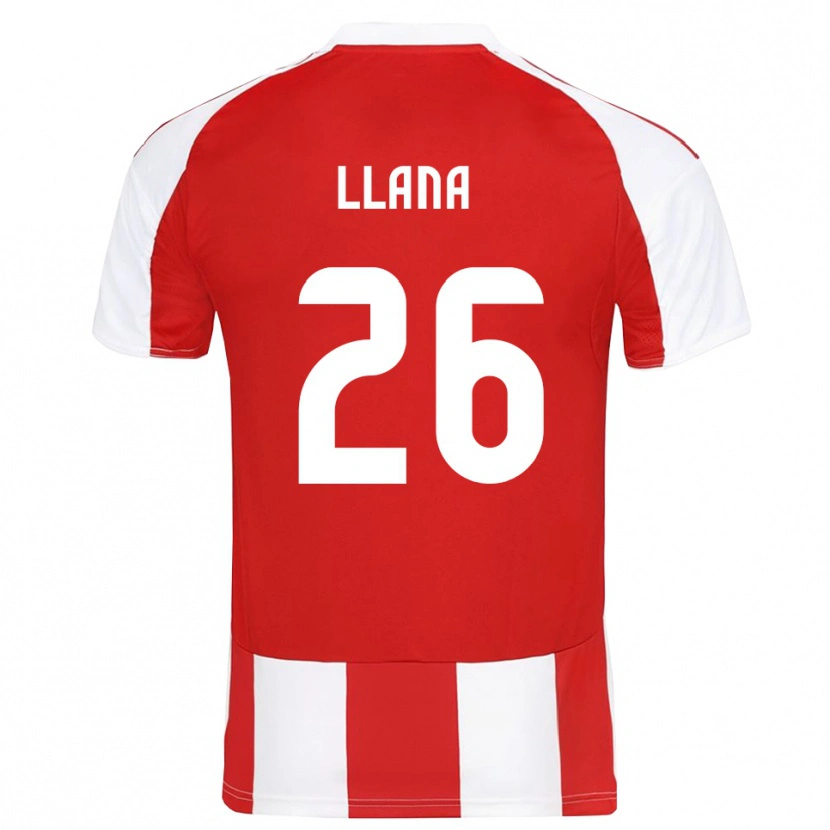 Danxen Kinder Andreas Llana #26 Rot Weiß Heimtrikot Trikot 2025/26 T-Shirt Österreich