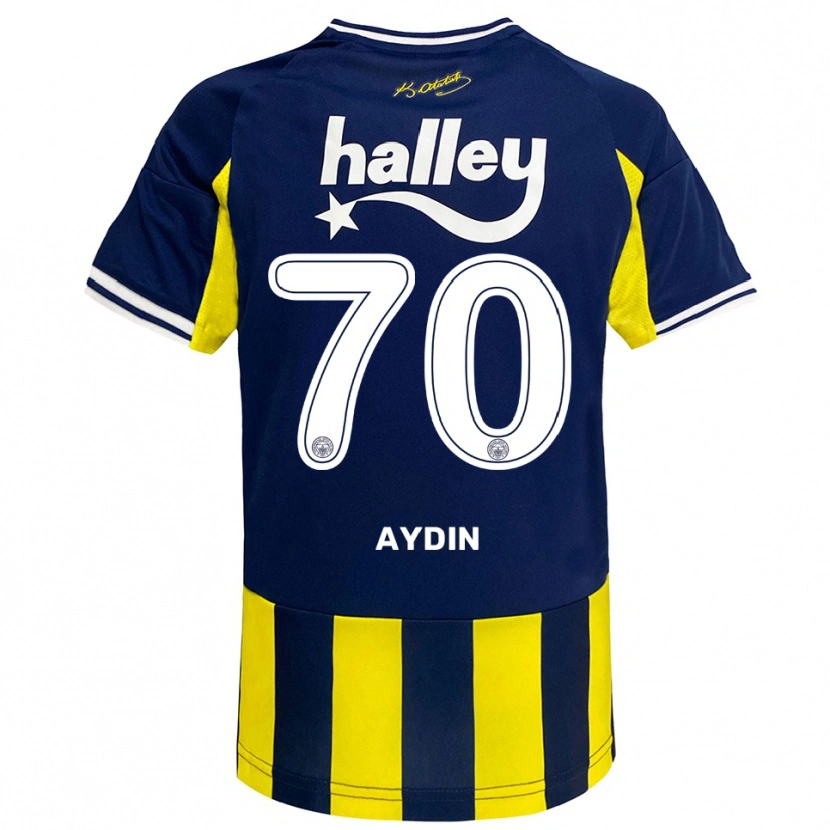 Danxen Kinder Oğuz Aydın #70 Gelb Marineblau Weiß Heimtrikot Trikot 2025/26 T-Shirt Österreich