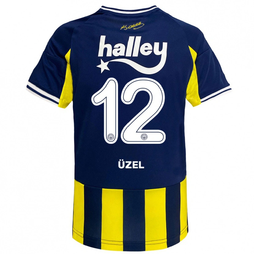 Danxen Kinder Nevzat Üzel #12 Gelb Marineblau Weiß Heimtrikot Trikot 2025/26 T-Shirt Österreich