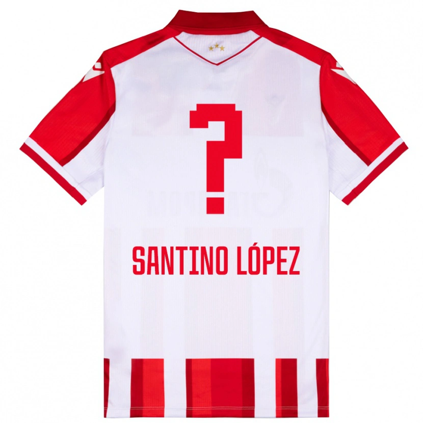 Danxen Kinder Santino López #0 Rot Weiß Heimtrikot Trikot 2025/26 T-Shirt Österreich