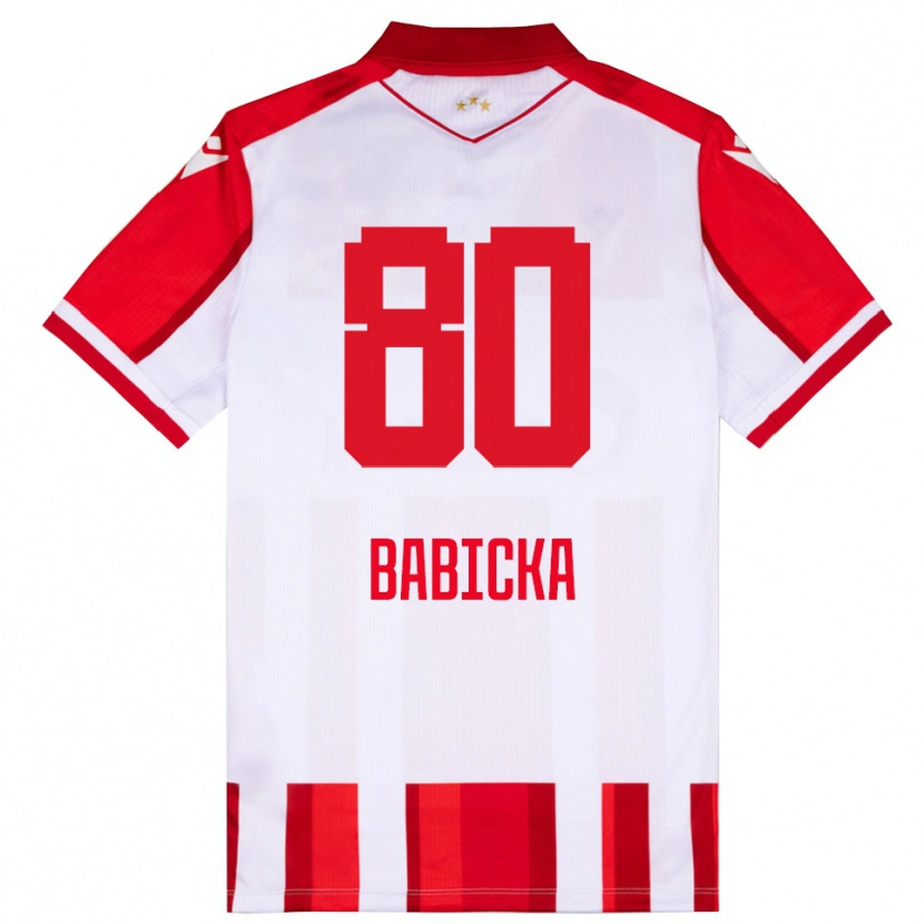 Danxen Kinder Shavy Babicka #80 Rot Weiß Heimtrikot Trikot 2025/26 T-Shirt Österreich