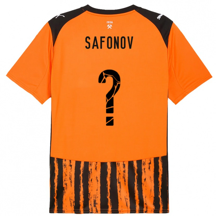 Danxen Kinder Arseniy Safonov #0 Orange Schwarz Heimtrikot Trikot 2025/26 T-Shirt Österreich