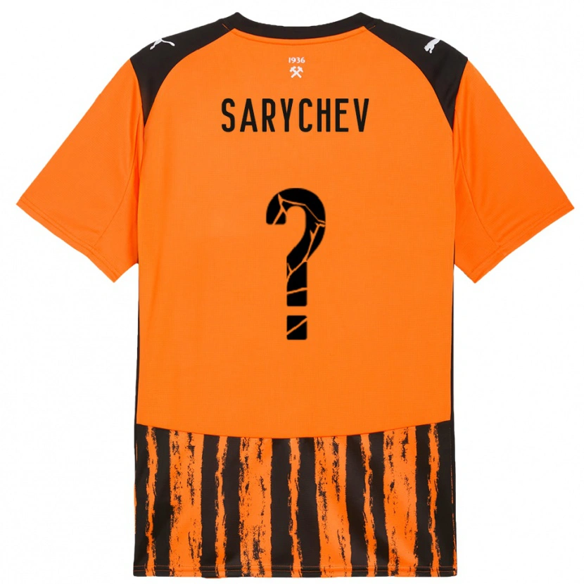 Danxen Kinder Kirill Sarychev #0 Orange Schwarz Heimtrikot Trikot 2025/26 T-Shirt Österreich