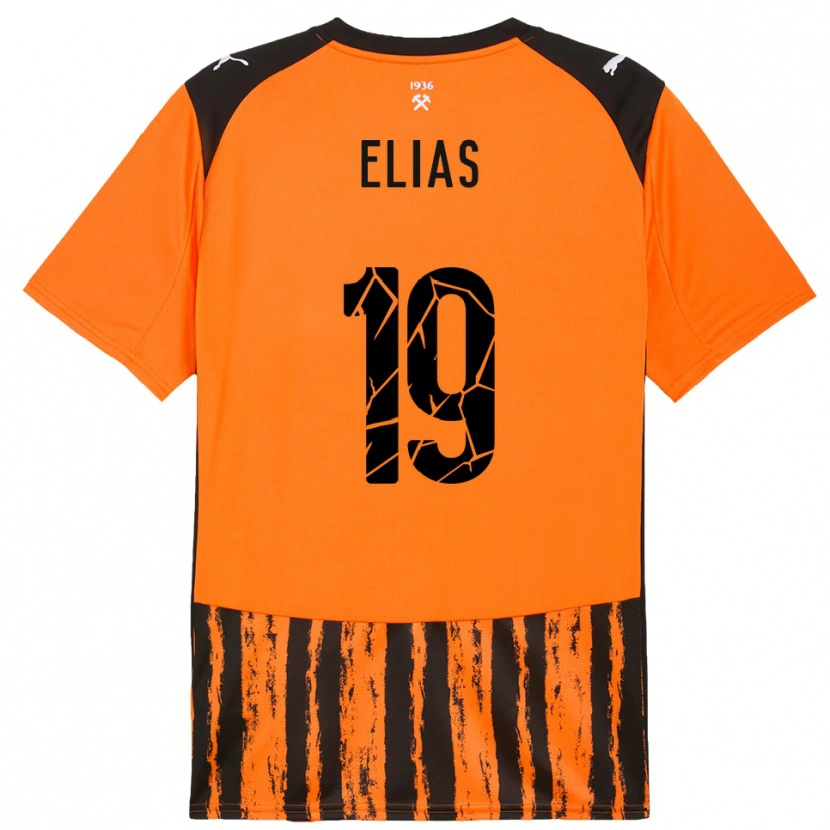 Danxen Kinder Kauã Elias #19 Orange Schwarz Heimtrikot Trikot 2025/26 T-Shirt Österreich