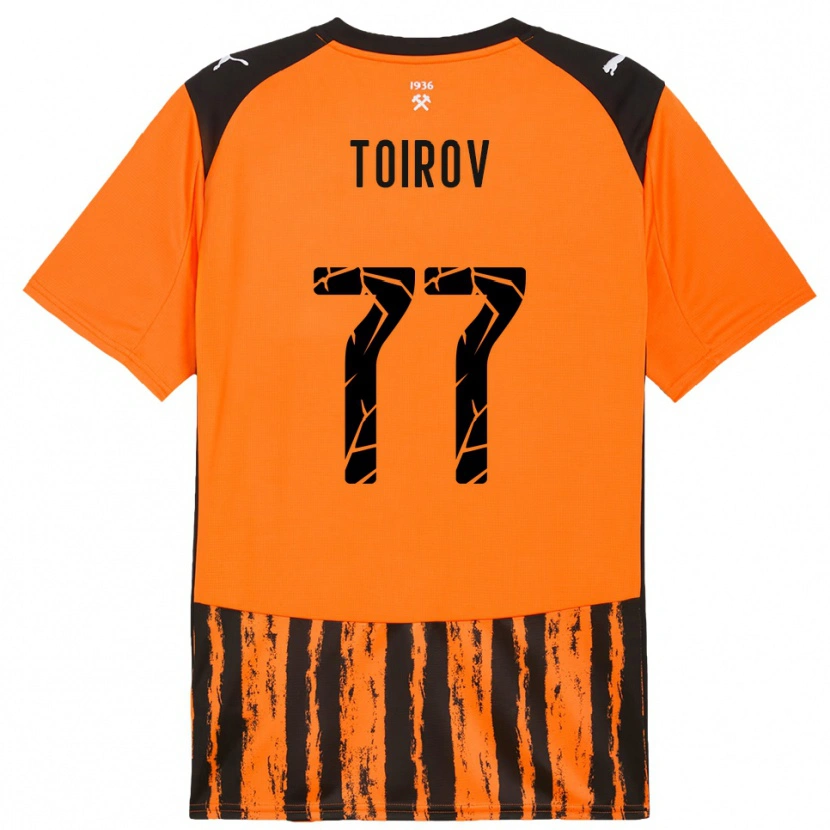 Danxen Kinder Khusrav Toirov #77 Orange Schwarz Heimtrikot Trikot 2025/26 T-Shirt Österreich