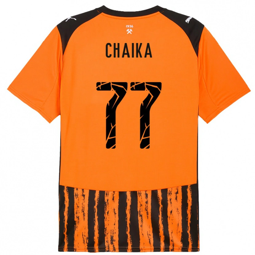 Danxen Kinder Nadiia Chaika #77 Orange Schwarz Heimtrikot Trikot 2025/26 T-Shirt Österreich