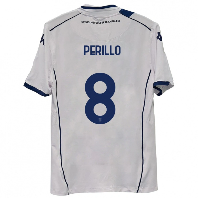 Danxen Kinder Edoardo Perillo #8 Dunkelmarineblau Auswärtstrikot Trikot 2025/26 T-Shirt Österreich