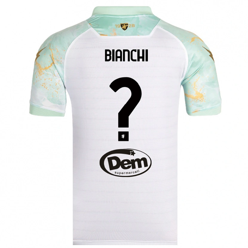 Danxen Kinder Cristian Bianchi #0 Weiß Schwarz Auswärtstrikot Trikot 2025/26 T-Shirt Österreich