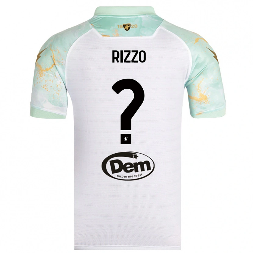 Danxen Kinder Cristiano Rizzo #0 Weiß Schwarz Auswärtstrikot Trikot 2025/26 T-Shirt Österreich