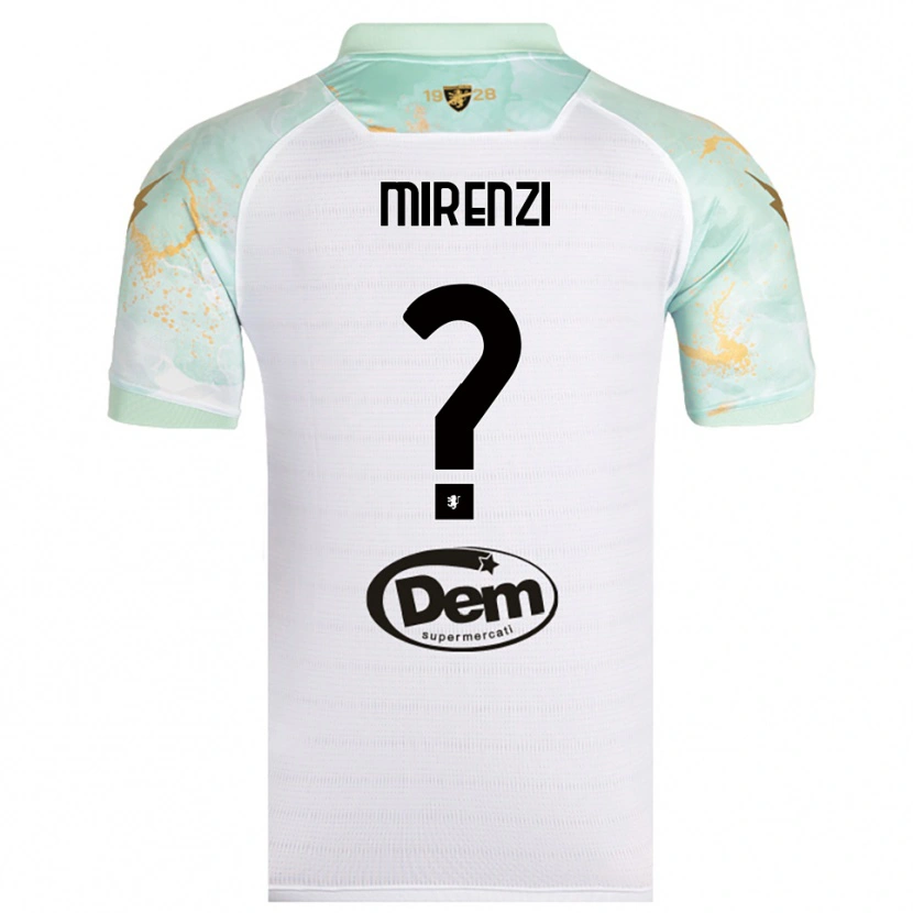Danxen Kinder Andrea Mirenzi #0 Weiß Schwarz Auswärtstrikot Trikot 2025/26 T-Shirt Österreich