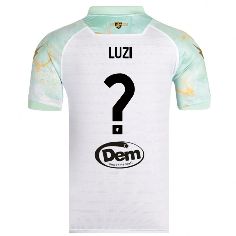 Danxen Kinder Daniel Luzi #0 Weiß Schwarz Auswärtstrikot Trikot 2025/26 T-Shirt Österreich