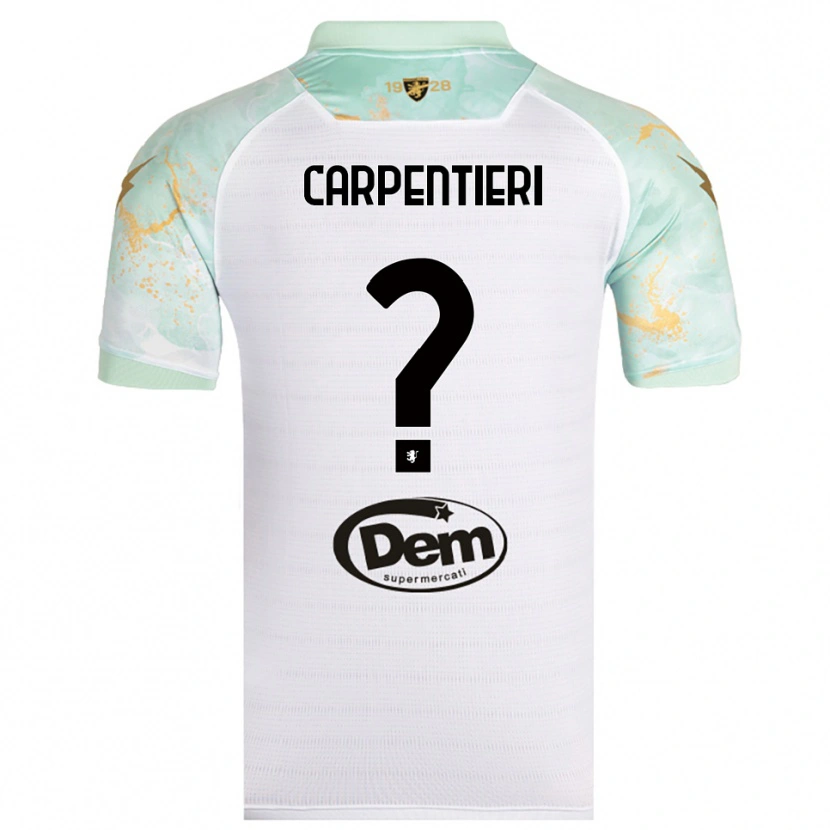 Danxen Kinder Christian Carpentieri #0 Weiß Schwarz Auswärtstrikot Trikot 2025/26 T-Shirt Österreich