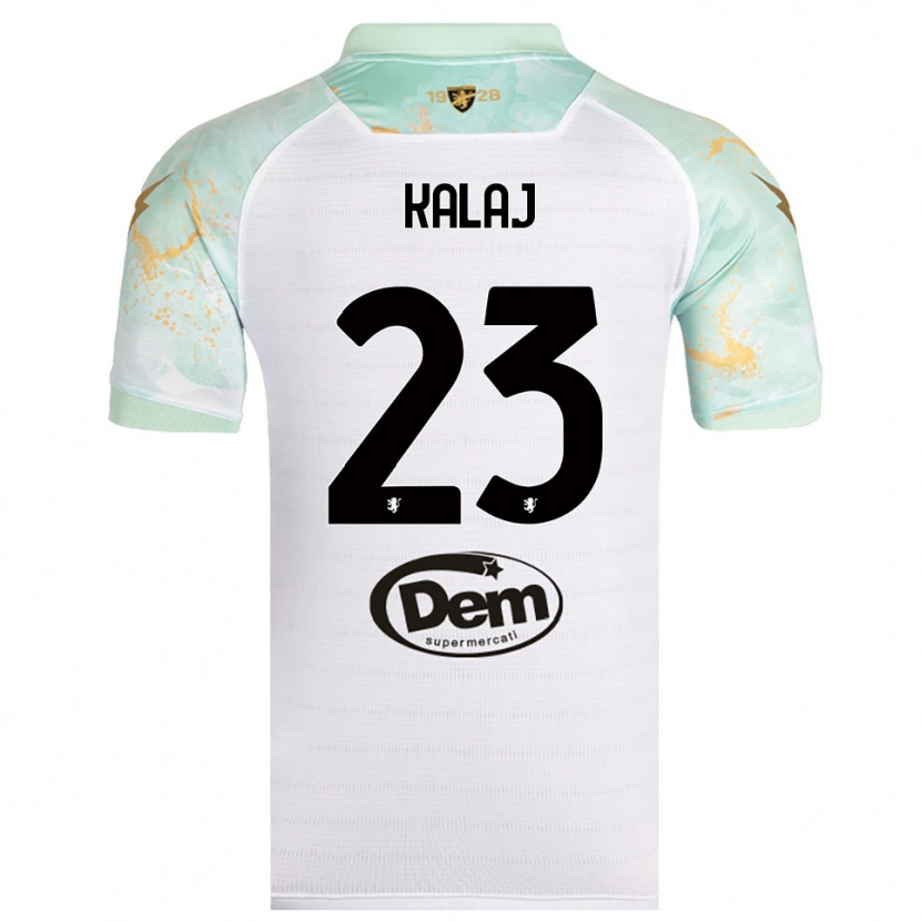 Danxen Kinder Sergio Kalaj #23 Weiß Schwarz Auswärtstrikot Trikot 2025/26 T-Shirt Österreich