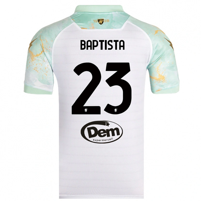 Danxen Kinder Viktor Baptista #23 Weiß Schwarz Auswärtstrikot Trikot 2025/26 T-Shirt Österreich