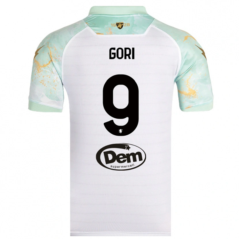 Danxen Kinder Lorenzo Gori #9 Weiß Schwarz Auswärtstrikot Trikot 2025/26 T-Shirt Österreich
