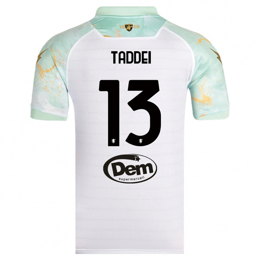 Danxen Kinder Leonardo Taddei #13 Weiß Schwarz Auswärtstrikot Trikot 2025/26 T-Shirt Österreich